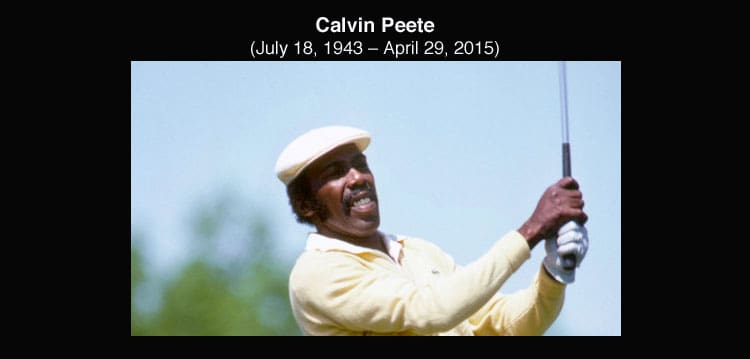 A Tribute to Calvin Peete: A Diamond in the Rough