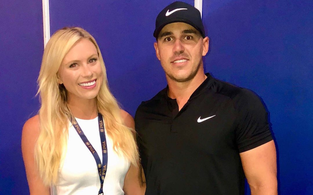 Katie Kearney at the PGA: Post Practice Round with Brooks Koepka
