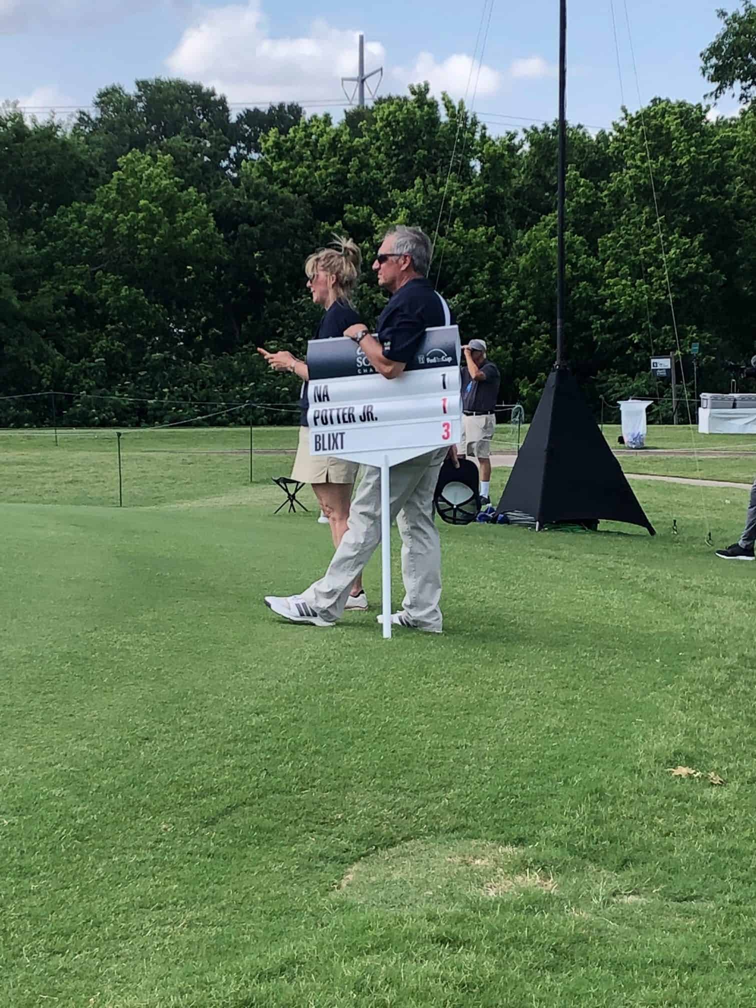 Golf Standard Bearer is The Best Seat In The House On PGA Tour