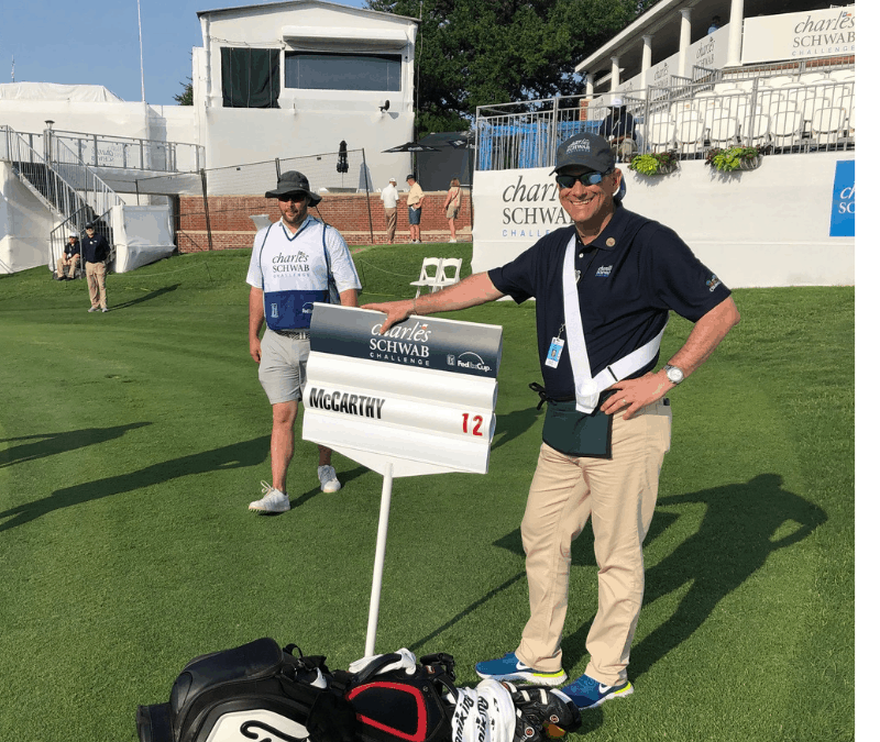 Golf Standard Bearer is The Best Seat In The House On PGA Tour