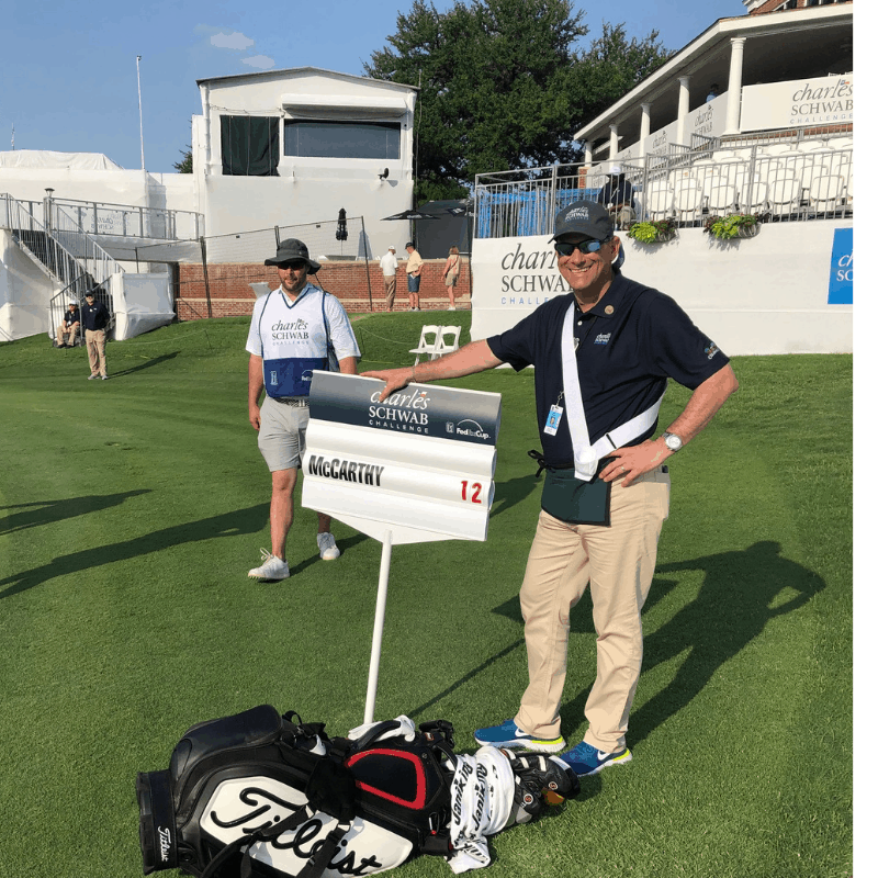Golf Standard Bearer is The Best Seat In The House On PGA Tour