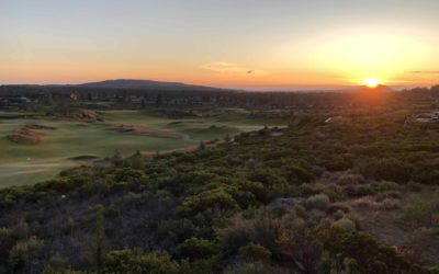 Sunrise over the course at Prince's Golf Club