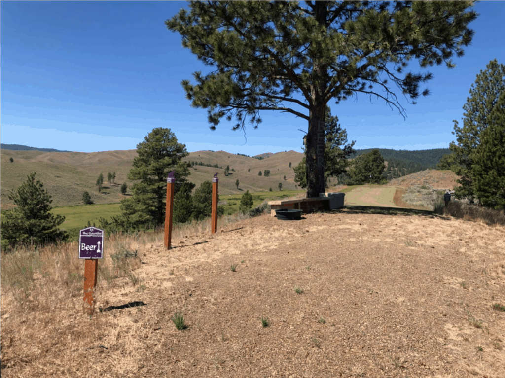 The famed beer tree at Silvies Ranch